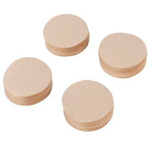 400 Pieces of Unbleached Paper Coffee Filter Round Replacement Coffee Filter Paper (2.3Inches in Diameter)