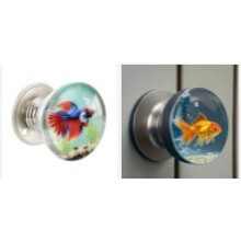 (2pcs) Vintage Floral Resin Cabinet Knobs - 50 Chars