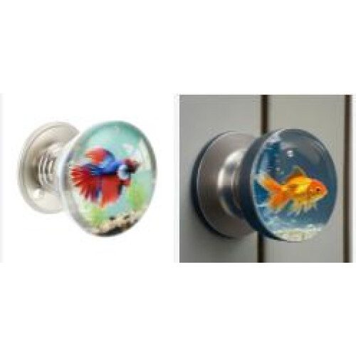 (2pcs) Vintage Floral Resin Cabinet Knobs - 50 Chars