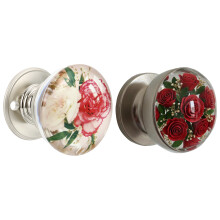(2pcs) Vintage Floral Resin Cabinet Knobs - 50 Chars