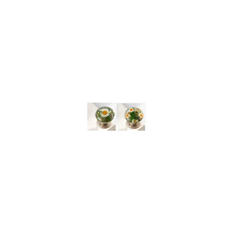 (2Pcs) Vintage Floral Resin Cabinet Knobs - 50 Chars 6253032895999