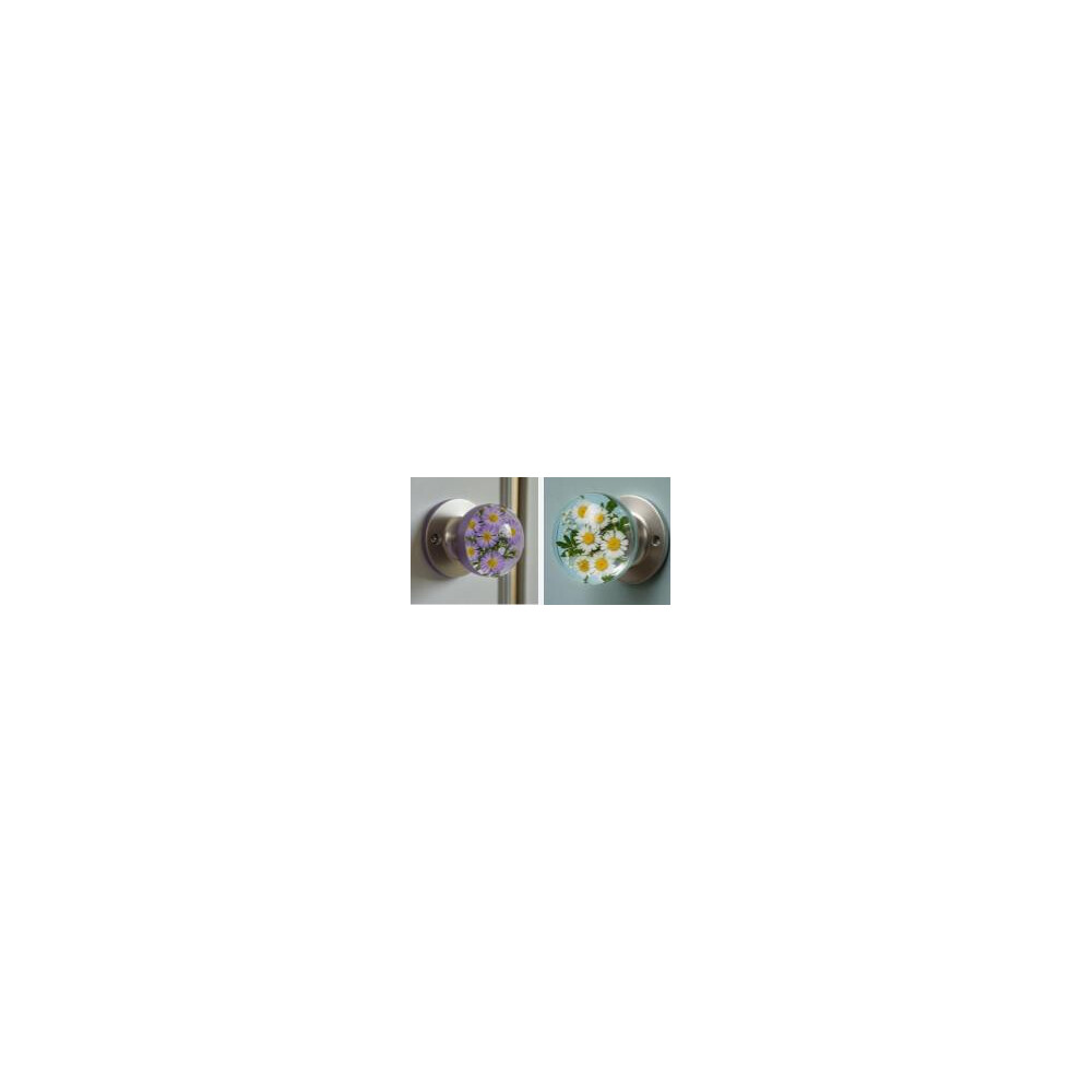 (2Pcs) Vintage Floral Resin Cabinet Knobs - 50 Chars 6253032895968