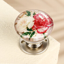 (1PCS) Vintage Floral Resin Cabinet Knobs - 50 Chars