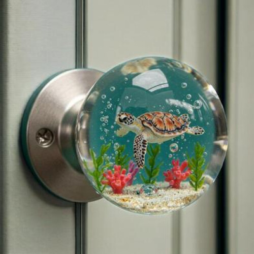(1PCS) Vintage Floral Resin Cabinet Knobs - 50 Chars