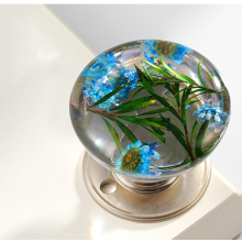 (1PCS) Vintage Floral Resin Cabinet Knobs - 50 Chars