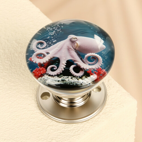 (1PCS) Vintage Floral Resin Cabinet Knobs - 50 Chars 2