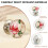 (1PCS) Vintage Floral Resin Cabinet Knobs - 50 Chars 4