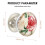 (1PCS) Vintage Floral Resin Cabinet Knobs - 50 Chars 7