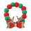 (M) Festive Pet Collar - Red & Green Bow Tie 2