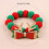 (M) Festive Pet Collar - Red & Green Bow Tie 3