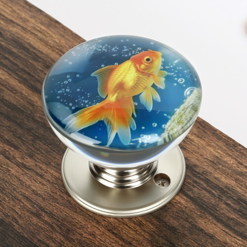 (1PCS) Vintage Floral Resin Cabinet Knobs - 50 Chars 2