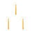 3Pcs Durable Polyester Graduation Tassels Golden Pendant for Decor 1