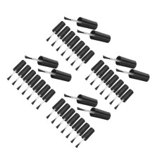 40Pcs Replacement Nail Polish Brush Set Black Plastic for Nail Art DIY