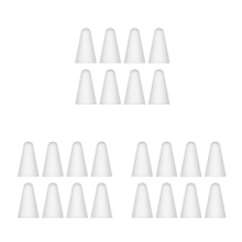 24Pcs White Silicone Sleeve Stylus Pen Nib Tip Protective Covers