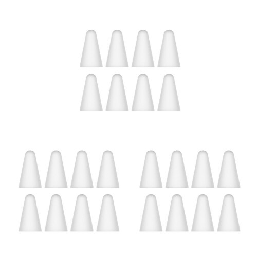 24Pcs White Silicone Sleeve Stylus Pen Nib Tip Protective Covers