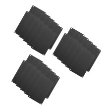 60Pcs Black Metal Name Plates Aluminum Stamping Blanks for Id Tags
