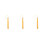 3Pcs Durable Polyester Graduation Tassels Golden Pendant for Decor 4