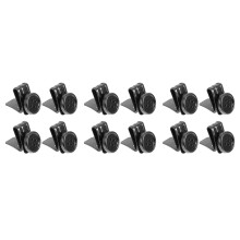12Pcs Black Metal Buckle Buttons for Men Jeans Suspenders Replacement