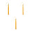 3Pcs Durable Polyester Graduation Tassels Golden Pendant for Decor 9