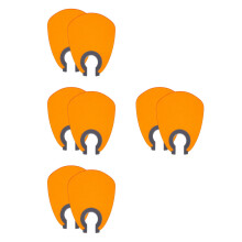 8Pcs Orange Nail Lamp Protective Plastic Covers for Uv Gel Nail Lights