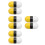 8Pcs Privacy Protector Roller Stamp with Wide Cover for Id Guarding 5