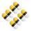 8Pcs Privacy Protector Roller Stamp with Wide Cover for Id Guarding 8