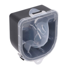 3pcs Black Plastic Nail Soaking Bowl Set for Dead Skin Removal & Manicure