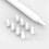 24Pcs White Silicone Sleeve Stylus Pen Nib Tip Protective Covers 10
