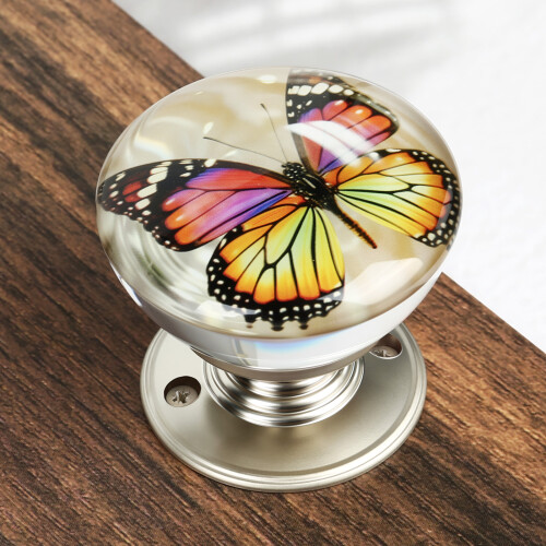 (1PCS) Vintage Floral Resin Cabinet Knobs - 50 Chars 2