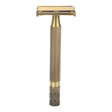 Double Edge Safety Razor With Advanced Microcomb System Reusable Razor Skin Irritation Reduction Eco-Friendly Weighted Design Premium Metal