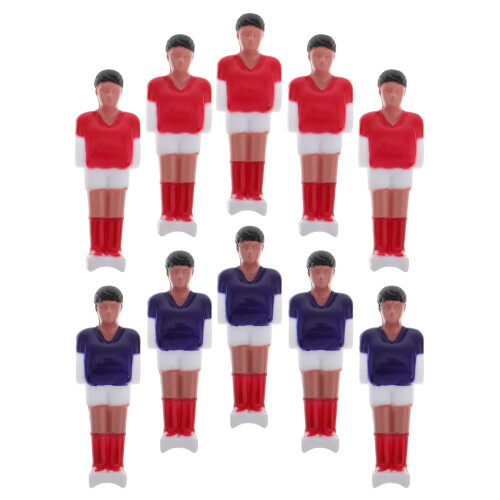 20Pcs Compact Resin Soccer Foosball Player Figures Red Set 2
