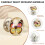 (1PCS) Vintage Floral Resin Cabinet Knobs - 50 Chars 4