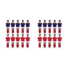 20Pcs Compact Resin Soccer Foosball Player Figures Red Set