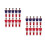 20Pcs Compact Resin Soccer Foosball Player Figures Red Set 6