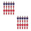 20Pcs Compact Resin Soccer Foosball Player Figures Red Set 8