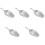 5Pcs Metal Ice Ice Cube Scoop with Ergonomic Handle for Bar Use 4