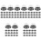 250Pcs Black Dome Dessert Boxes Moon Cake and Cupcake Holders 4