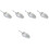 5Pcs Metal Ice Ice Cube Scoop with Ergonomic Handle for Bar Use 5