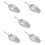 5Pcs Metal Ice Ice Cube Scoop with Ergonomic Handle for Bar Use 9