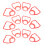 400Pcs Plastic Water Bottle Handles Red Comfortable Grip for Home Use 2