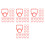 400Pcs Plastic Water Bottle Handles Red Comfortable Grip for Home Use 5