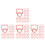 400Pcs Plastic Water Bottle Handles Red Comfortable Grip for Home Use 6