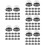 250Pcs Black Dome Dessert Boxes Moon Cake and Cupcake Holders 11