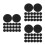 60Pcs Silicone Stethoscope Protective Covers Black Replacement Set 1