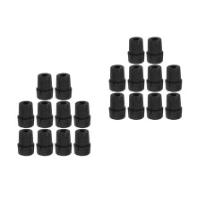 20Pcs Lightweight Black Pole Lock Plugs Anti-Slip Hiking Accessories