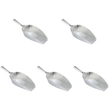 5Pcs Metal Ice Ice Cube Scoop with Ergonomic Handle for Bar Use