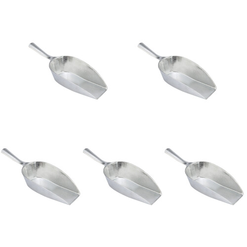 5Pcs Metal Ice Ice Cube Scoop with Ergonomic Handle for Bar Use
