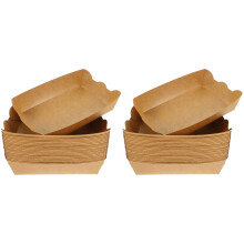 200St Duurzame Kraft Papieren Voedselhouders Voor Snacks En