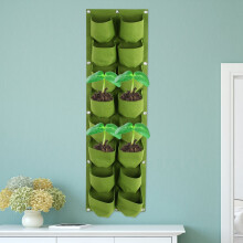 16-Fächer vertikales Wandpflanzgefäß 100 x 30 cm - Farbe