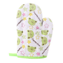 Creative Baking Companion Kids Oven Mitts, Cute Cartoon Design Gloves Compatible with Decorative Pastry Nozzles and Reusable Silicone Sauce Bottles,